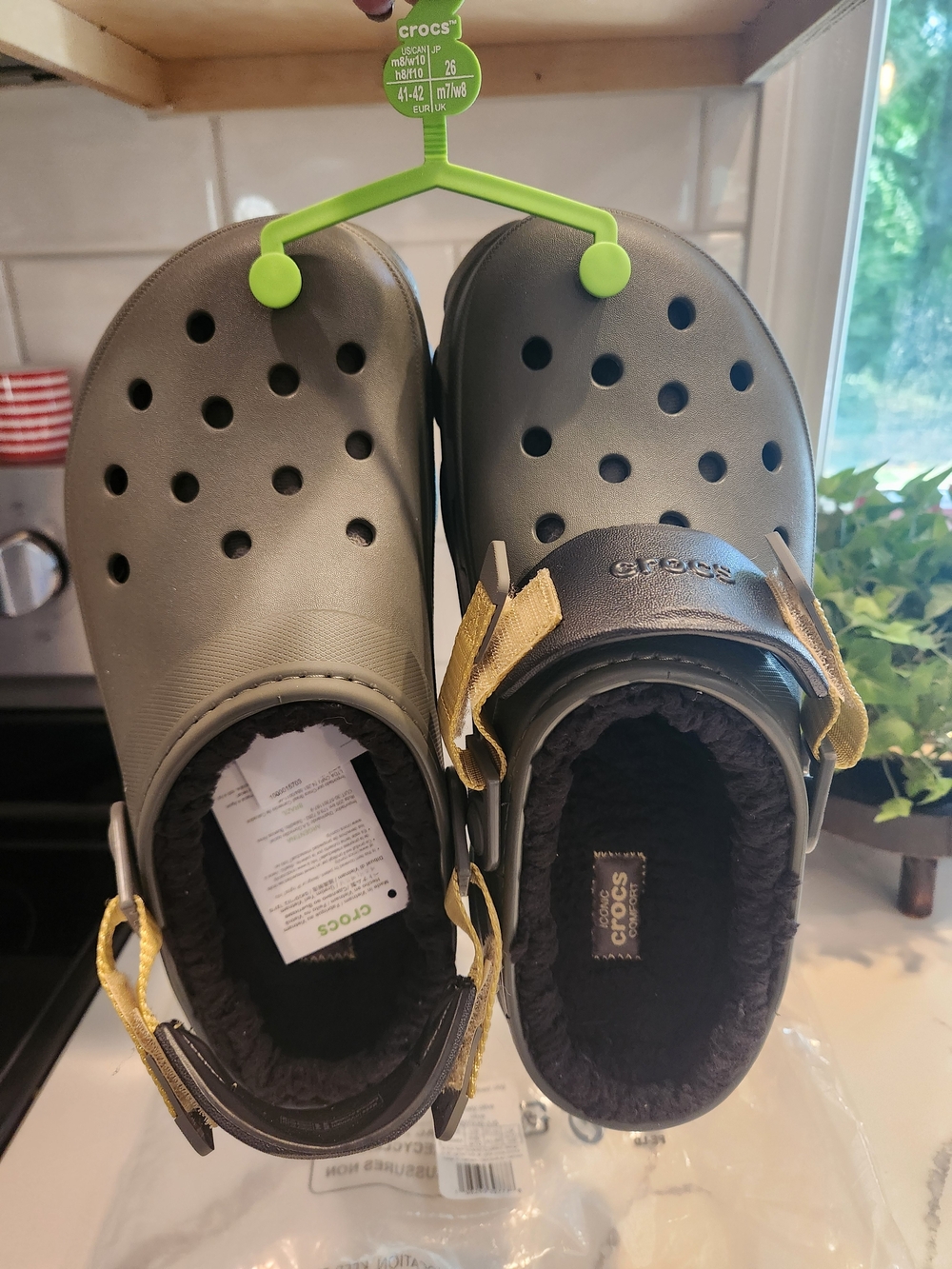 CROCS All Terrain Lined Clog - Dusty Olive - Size M6/W8